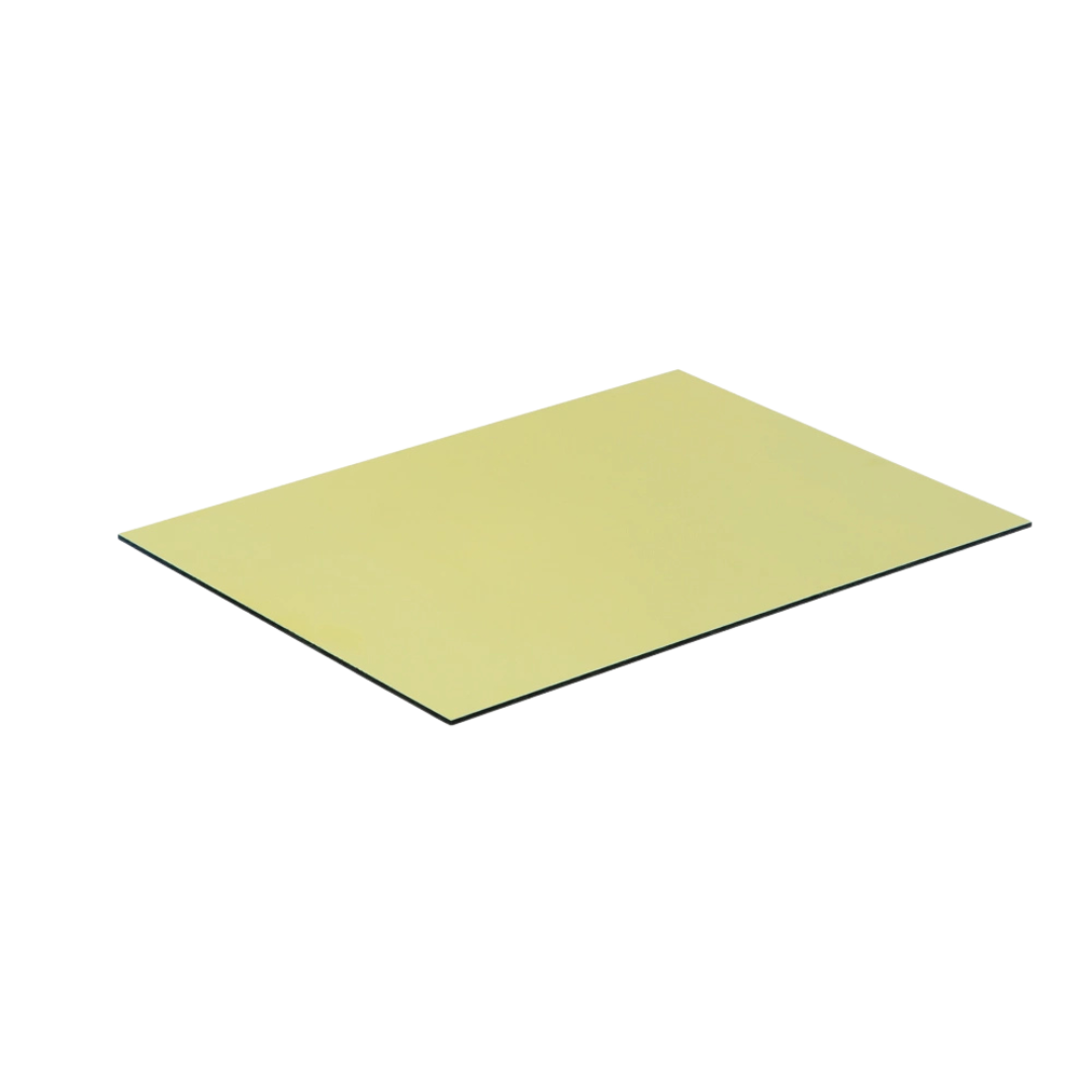 MATEL B30 - 1.25 M X 3.05 M X 3 MM (3,81 m2/ feuille)- POLI MIROIR LAITON (doré)