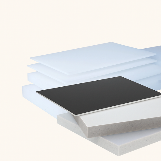 Choisir le bon panneau pour vos projets : aluminium, PVC ou PMMA ?