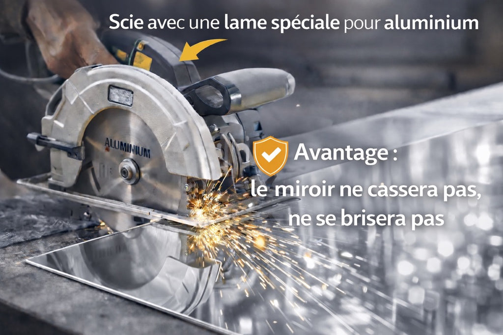 MATEL B30 - 1.25 M X 3.05 M X 3 MM (3,81 m2/ feuille) - POLI MIROIR ARGENT