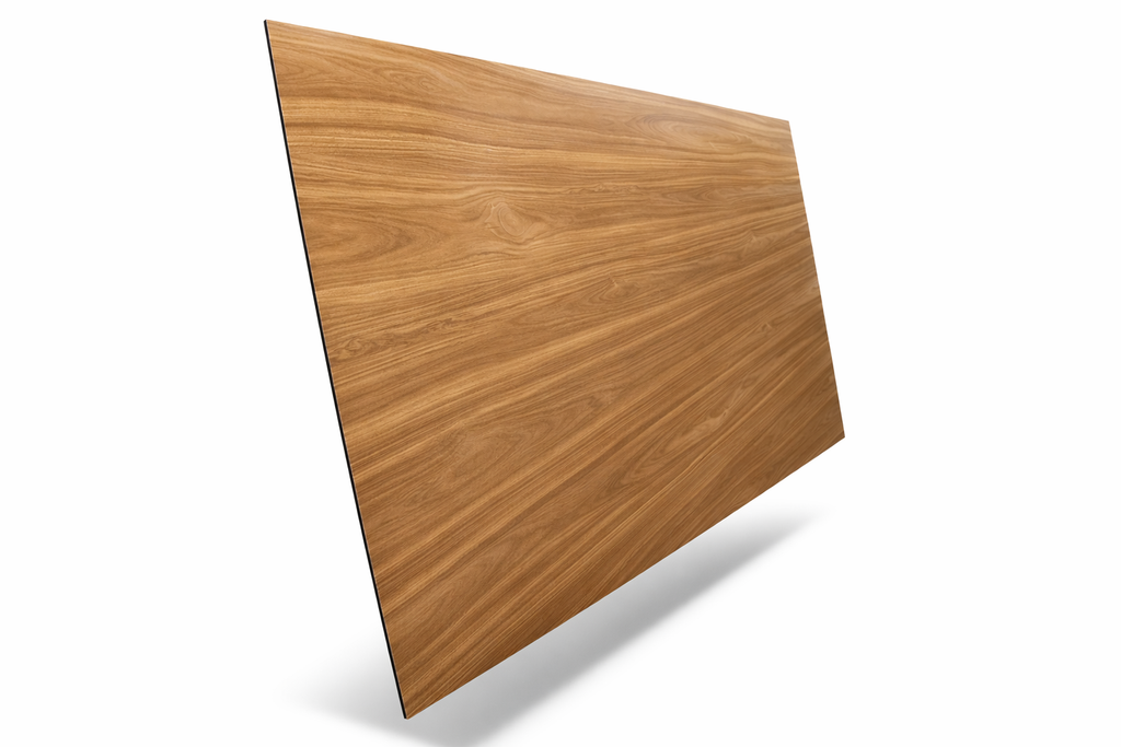 MATEL B30 - 1.50 M X 3.05 M X 3 MM (4,58 m2/ feuille) - NOYER BLOND / RAL 9016