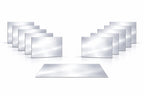 Pack de 10 Plaques Décoratives Aluminium Effet Miroir Argent – (60 × 40 cm) (épaisseur : 3 mm) – Incassable – Décoration Murale Intérieure