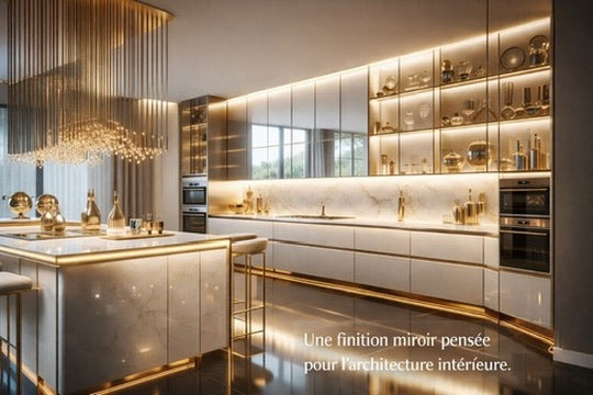 Pack de 14 Plaques Décoratives Aluminium Effet Miroir Argent – 60 × 40 cm – 3 mm – Incassable – Décoration Murale Intérieure