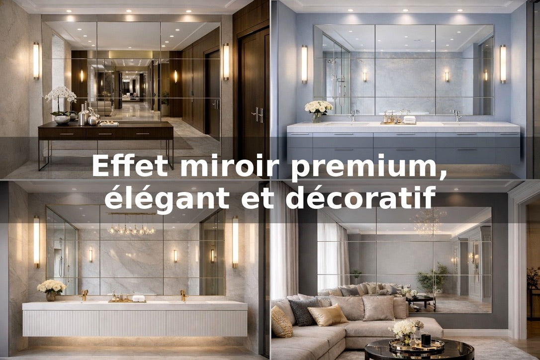 Plaque Décorative Aluminium Effet Miroir Or – 60 × 40 cm – 3 mm – Incassable – Décoration Murale Intérieure