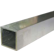 Tube carré 25x25mm brut