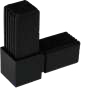 Raccord d'angle tube carré 30mm