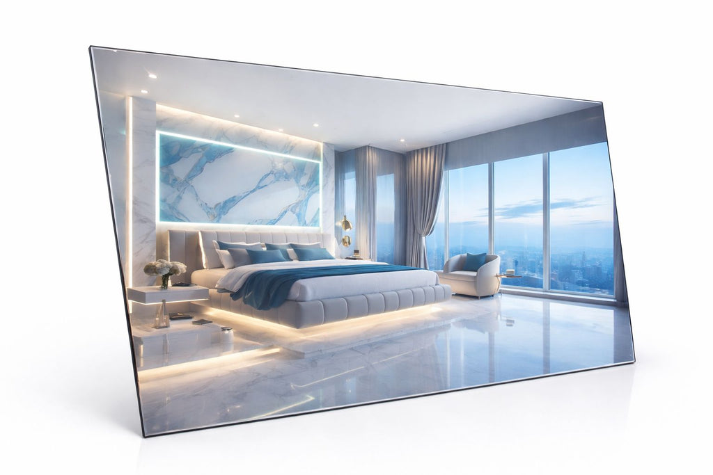 Pack de 14 Plaques Décoratives Aluminium Effet Miroir Argent – 60 × 40 cm – 3 mm – Incassable – Décoration Murale Intérieure
