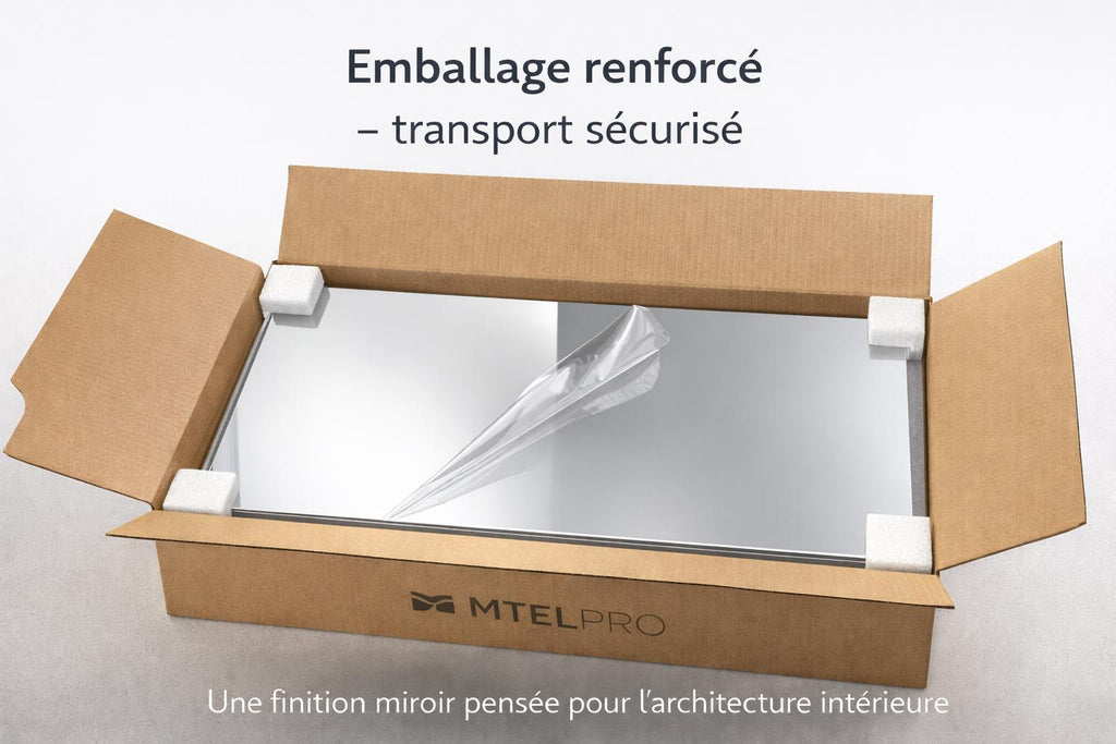 Pack de 14 Plaques Décoratives Aluminium Effet Miroir Argent – 60 × 40 cm – 3 mm – Incassable – Décoration Murale Intérieure